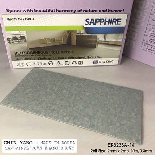 Sàn kháng khuẩn Vinyl ChinYang ER 323SA-14